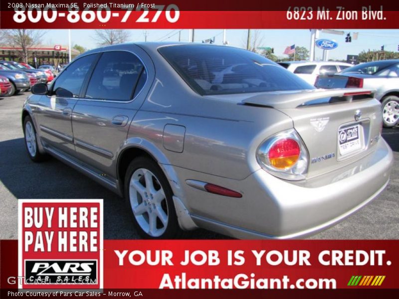 Polished Titanium / Frost 2003 Nissan Maxima SE