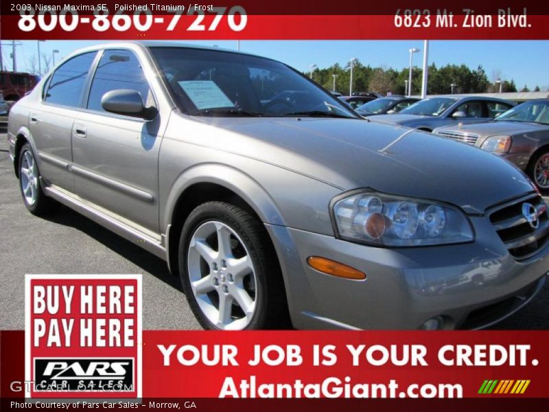 Polished Titanium / Frost 2003 Nissan Maxima SE