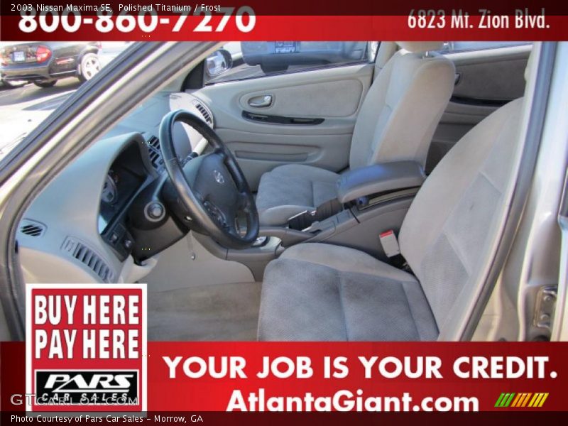 Polished Titanium / Frost 2003 Nissan Maxima SE