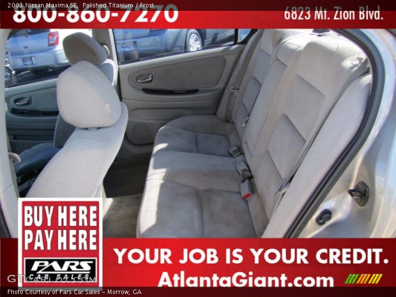 Polished Titanium / Frost 2003 Nissan Maxima SE