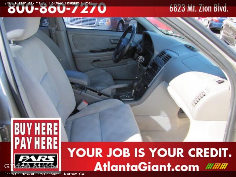 Polished Titanium / Frost 2003 Nissan Maxima SE