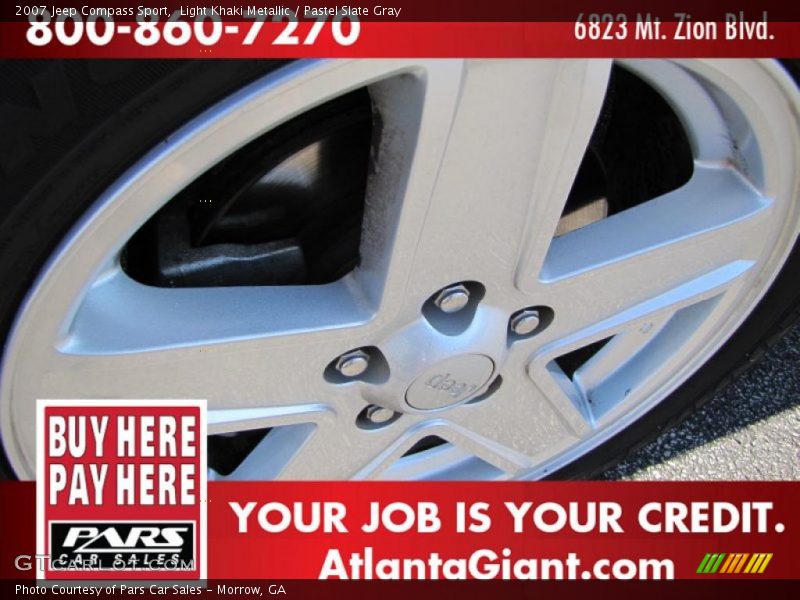 Light Khaki Metallic / Pastel Slate Gray 2007 Jeep Compass Sport