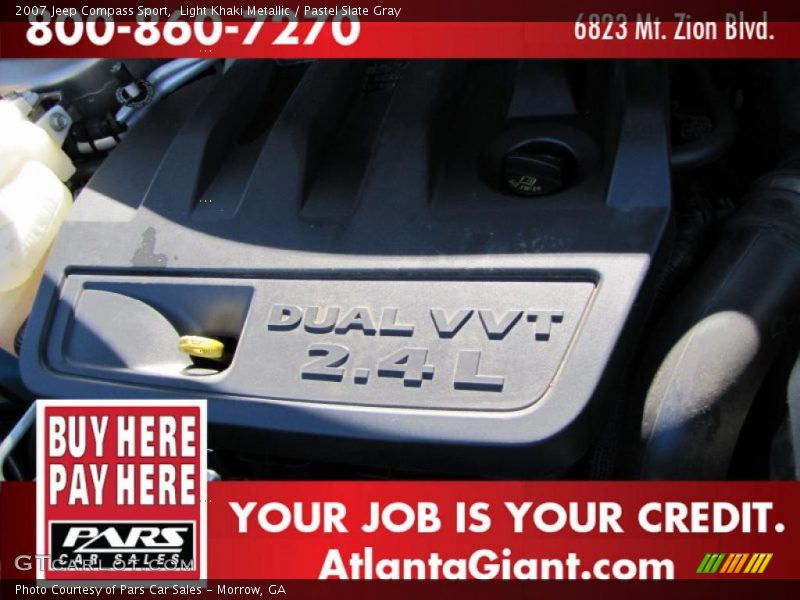 Light Khaki Metallic / Pastel Slate Gray 2007 Jeep Compass Sport