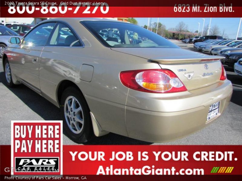 Gold Dust Metallic / Ivory 2002 Toyota Solara SE Coupe