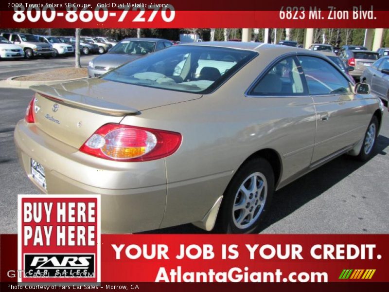 Gold Dust Metallic / Ivory 2002 Toyota Solara SE Coupe