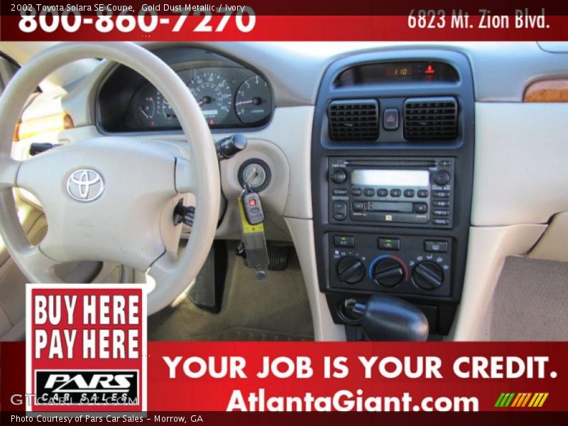 Gold Dust Metallic / Ivory 2002 Toyota Solara SE Coupe