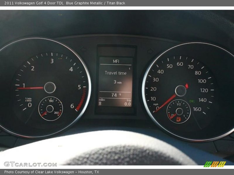 Blue Graphite Metallic / Titan Black 2011 Volkswagen Golf 4 Door TDI