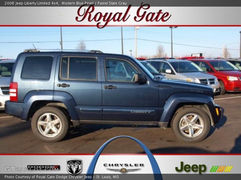 Modern Blue Pearl / Pastel Slate Gray 2008 Jeep Liberty Limited 4x4