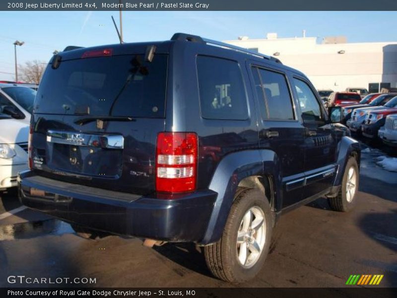 Modern Blue Pearl / Pastel Slate Gray 2008 Jeep Liberty Limited 4x4