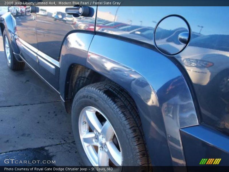 Modern Blue Pearl / Pastel Slate Gray 2008 Jeep Liberty Limited 4x4