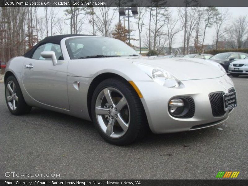 Cool Silver / Ebony 2008 Pontiac Solstice GXP Roadster