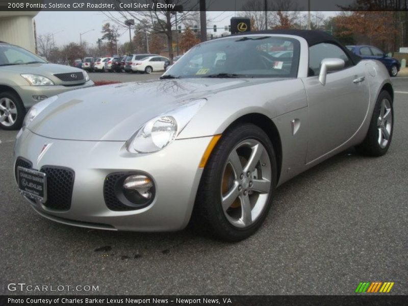 Cool Silver / Ebony 2008 Pontiac Solstice GXP Roadster