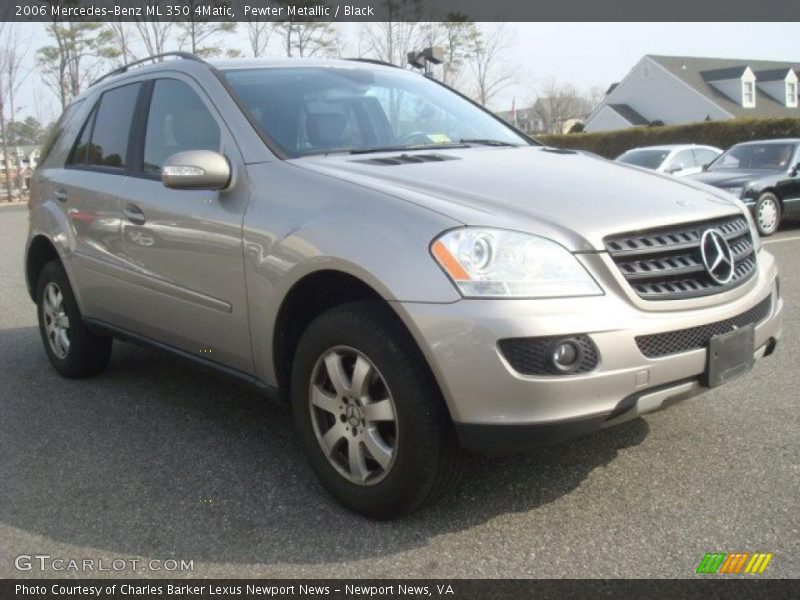 Pewter Metallic / Black 2006 Mercedes-Benz ML 350 4Matic