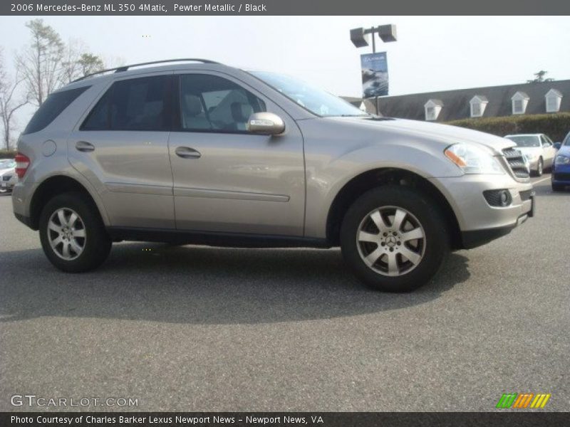 Pewter Metallic / Black 2006 Mercedes-Benz ML 350 4Matic