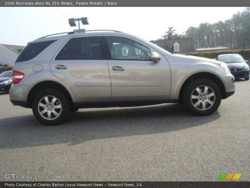 Pewter Metallic / Black 2006 Mercedes-Benz ML 350 4Matic