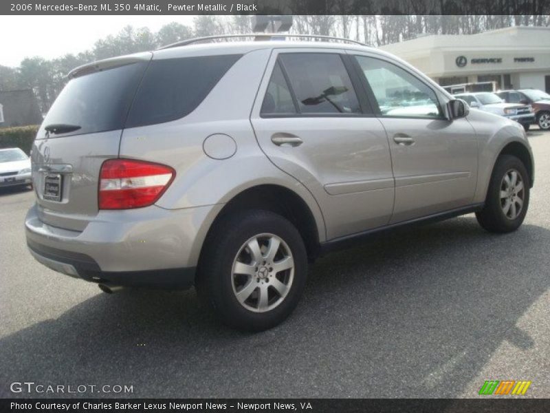 Pewter Metallic / Black 2006 Mercedes-Benz ML 350 4Matic