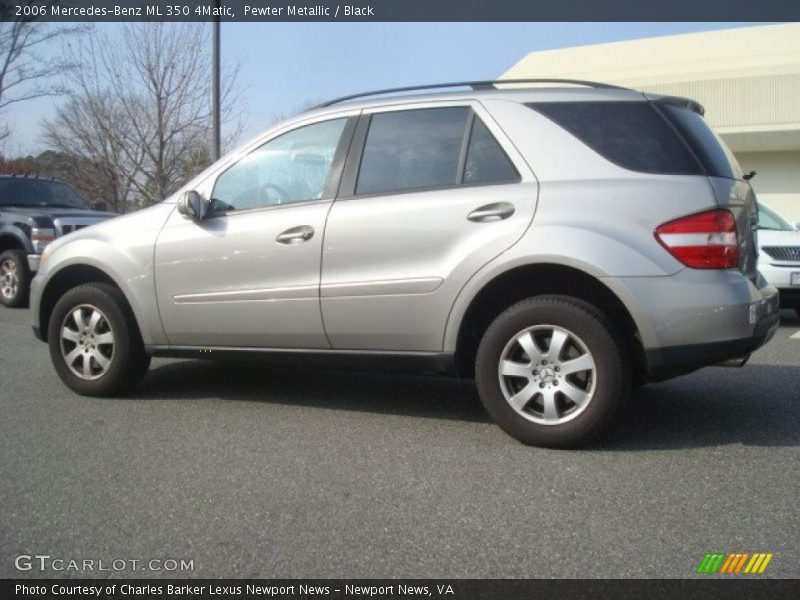 Pewter Metallic / Black 2006 Mercedes-Benz ML 350 4Matic