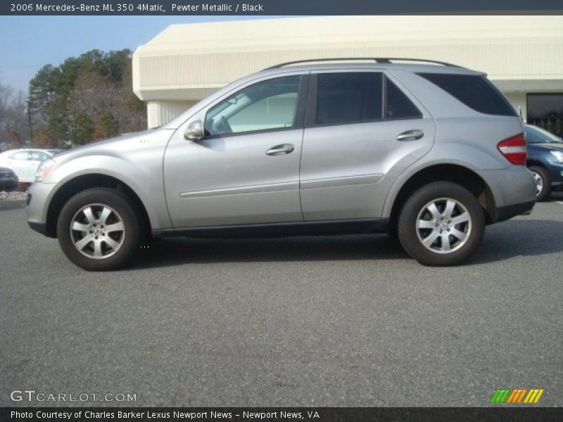 Pewter Metallic / Black 2006 Mercedes-Benz ML 350 4Matic