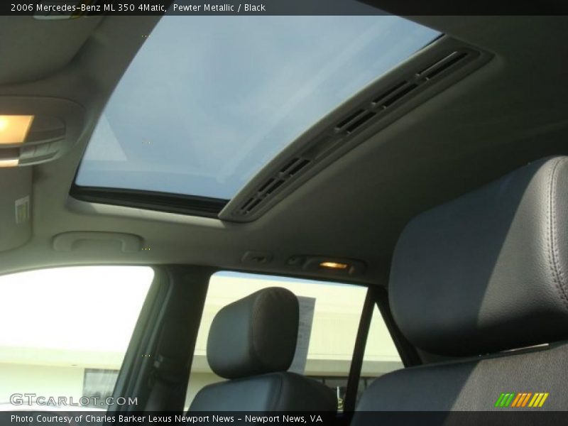 Pewter Metallic / Black 2006 Mercedes-Benz ML 350 4Matic