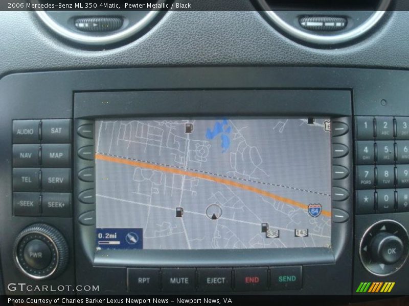 Pewter Metallic / Black 2006 Mercedes-Benz ML 350 4Matic