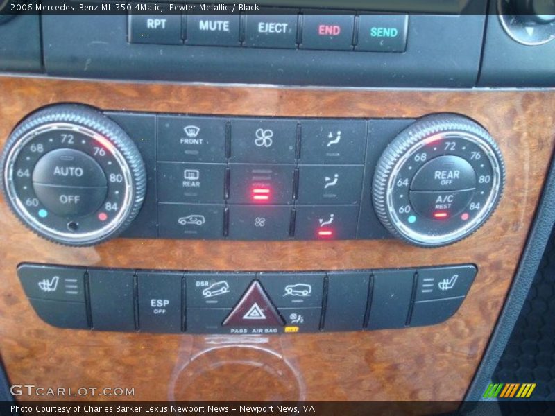 Pewter Metallic / Black 2006 Mercedes-Benz ML 350 4Matic