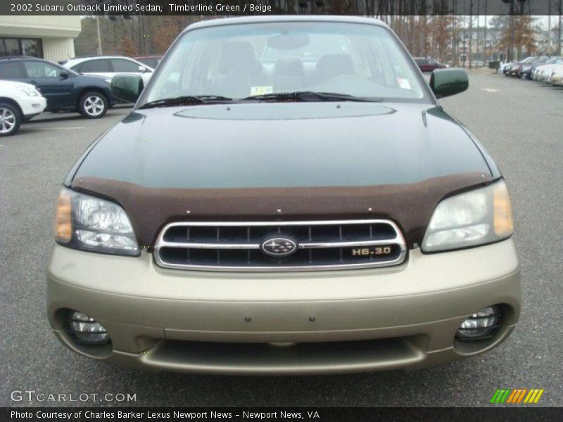Timberline Green / Beige 2002 Subaru Outback Limited Sedan