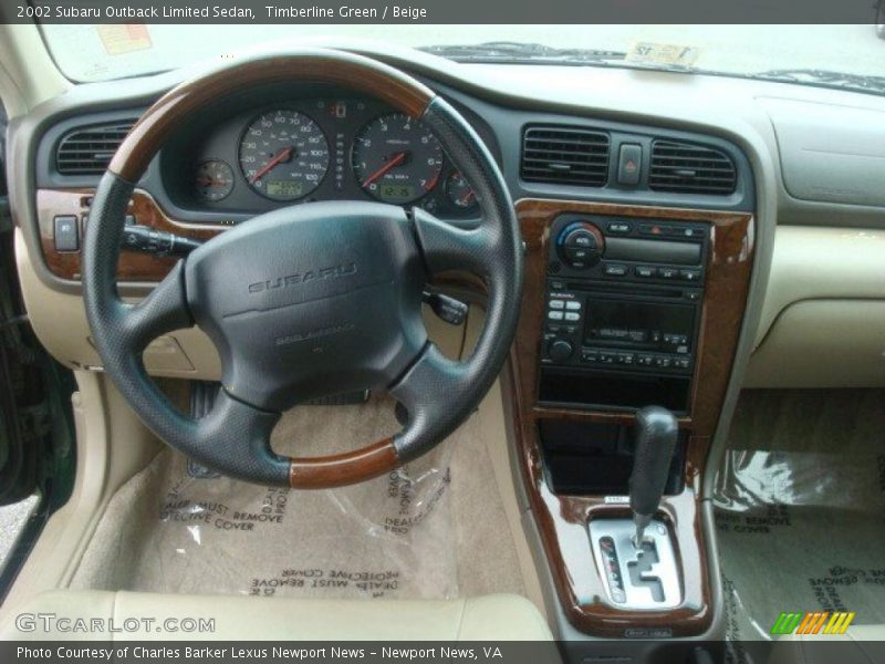 Timberline Green / Beige 2002 Subaru Outback Limited Sedan