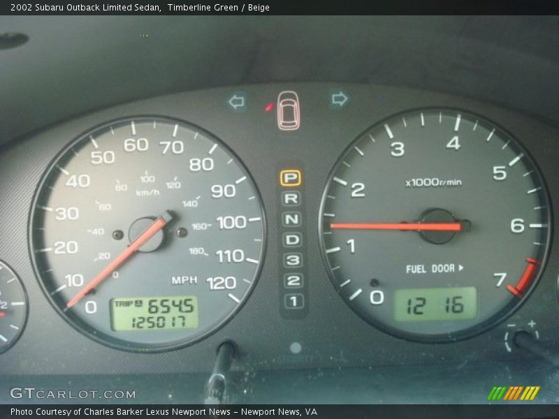 Timberline Green / Beige 2002 Subaru Outback Limited Sedan