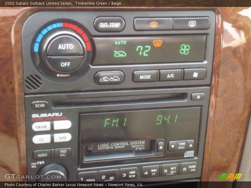 Timberline Green / Beige 2002 Subaru Outback Limited Sedan