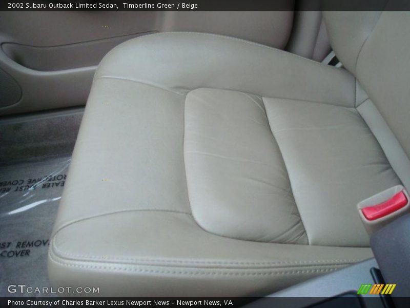 Timberline Green / Beige 2002 Subaru Outback Limited Sedan