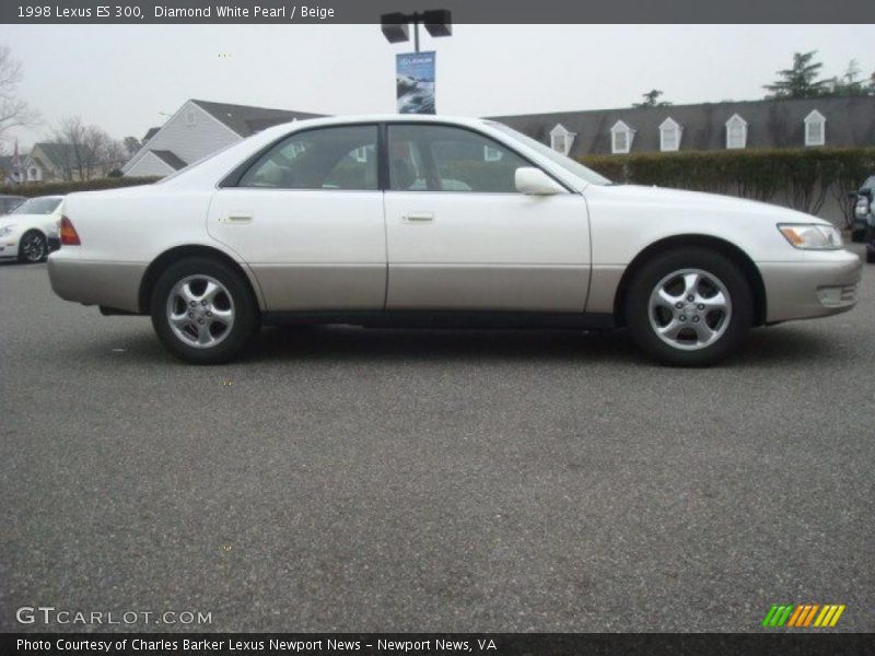 Diamond White Pearl / Beige 1998 Lexus ES 300