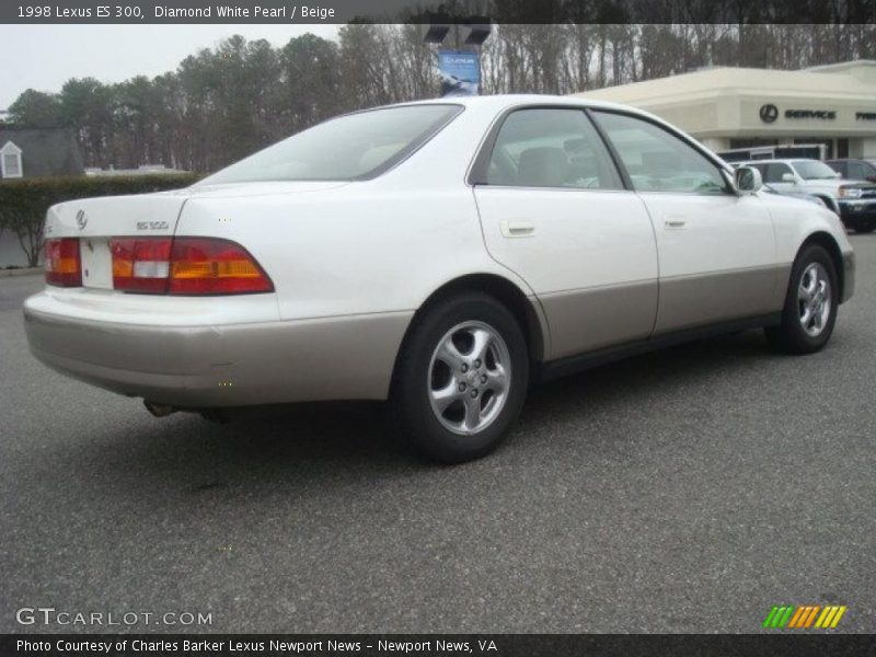 Diamond White Pearl / Beige 1998 Lexus ES 300