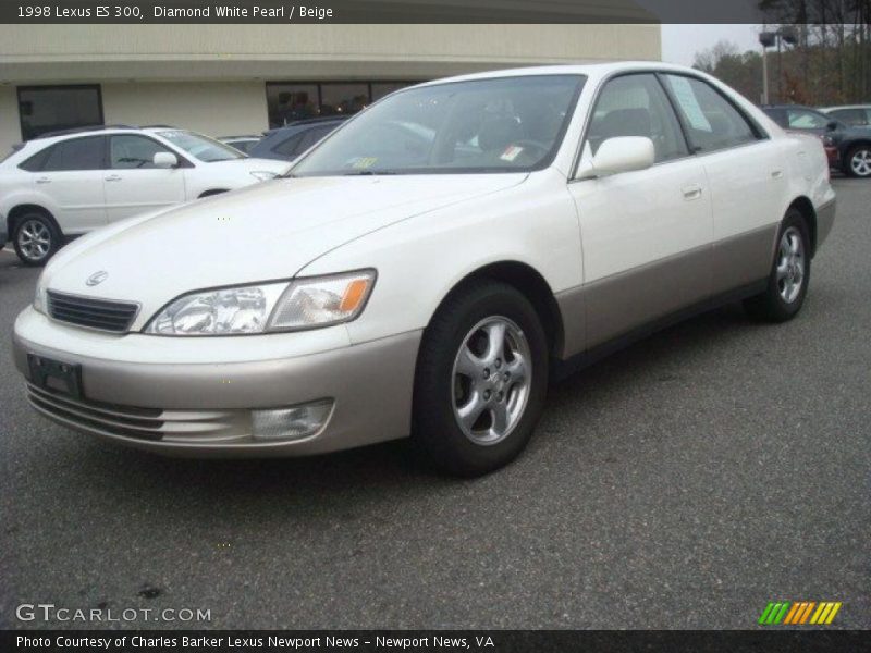 Diamond White Pearl / Beige 1998 Lexus ES 300