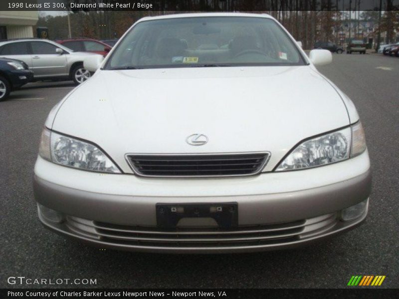 Diamond White Pearl / Beige 1998 Lexus ES 300