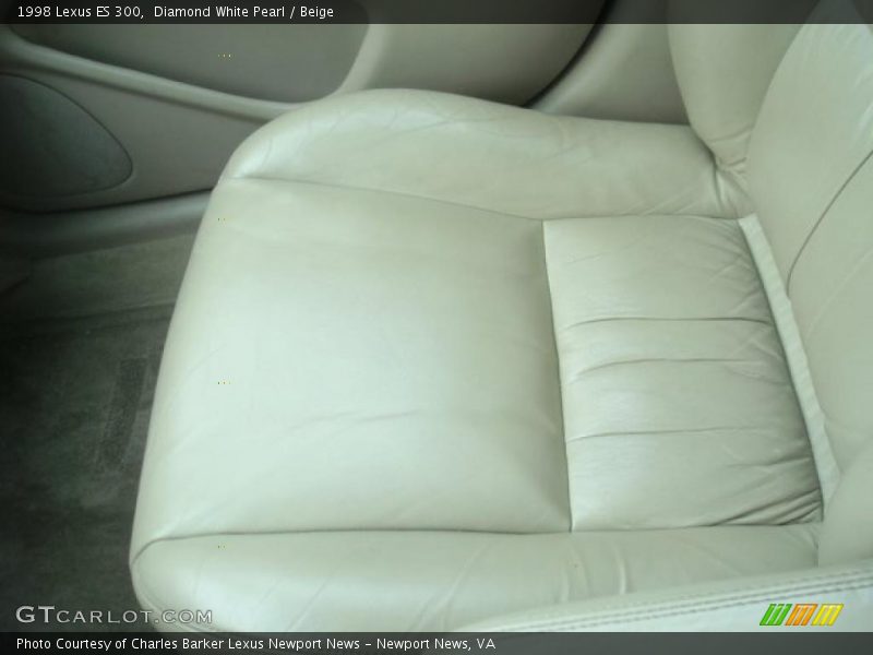 Diamond White Pearl / Beige 1998 Lexus ES 300