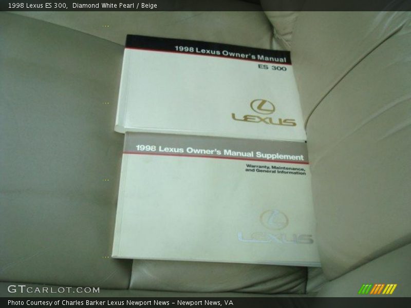 Diamond White Pearl / Beige 1998 Lexus ES 300