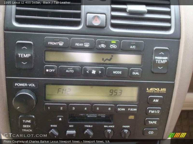 Black / Tan Leather 1995 Lexus LS 400 Sedan