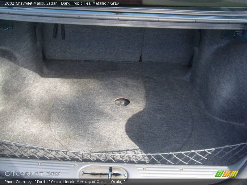 Dark Tropic Teal Metallic / Gray 2002 Chevrolet Malibu Sedan