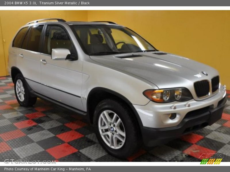 Titanium Silver Metallic / Black 2004 BMW X5 3.0i