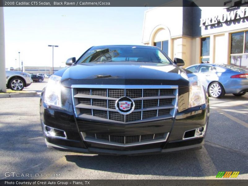 Black Raven / Cashmere/Cocoa 2008 Cadillac CTS Sedan