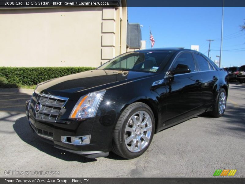 Black Raven / Cashmere/Cocoa 2008 Cadillac CTS Sedan