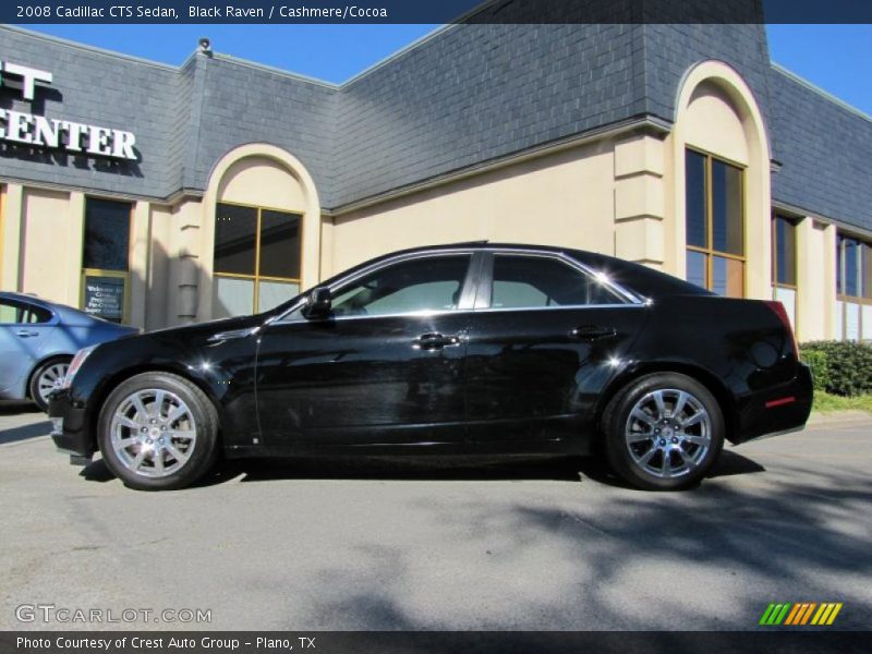 Black Raven / Cashmere/Cocoa 2008 Cadillac CTS Sedan