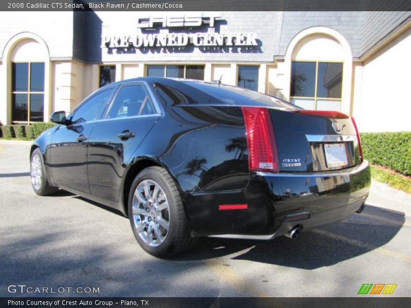 Black Raven / Cashmere/Cocoa 2008 Cadillac CTS Sedan