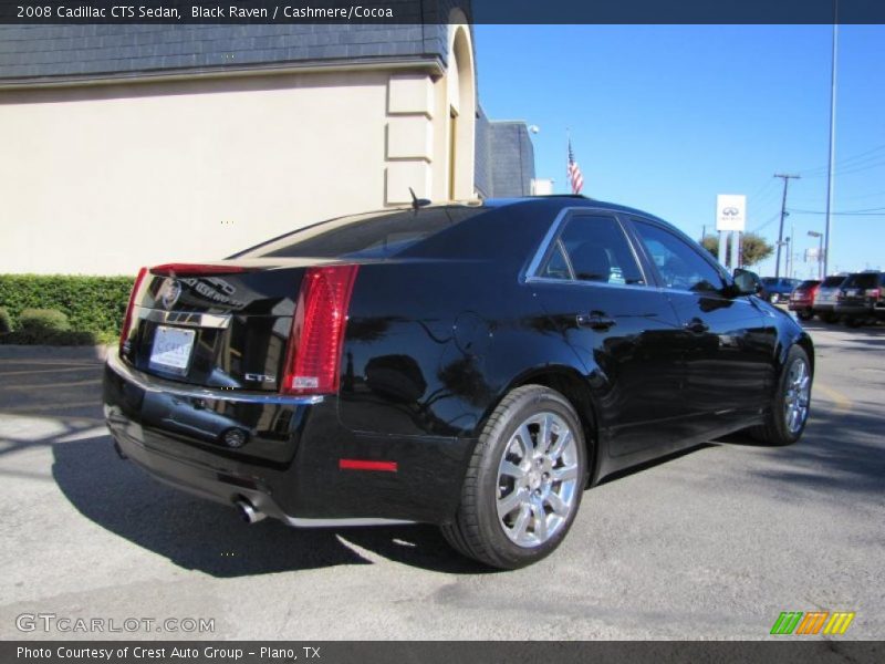 Black Raven / Cashmere/Cocoa 2008 Cadillac CTS Sedan