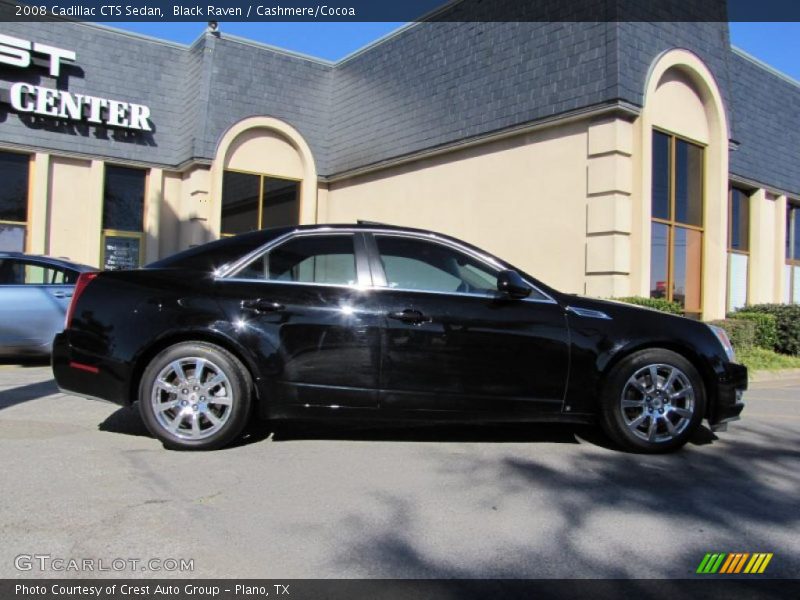 Black Raven / Cashmere/Cocoa 2008 Cadillac CTS Sedan