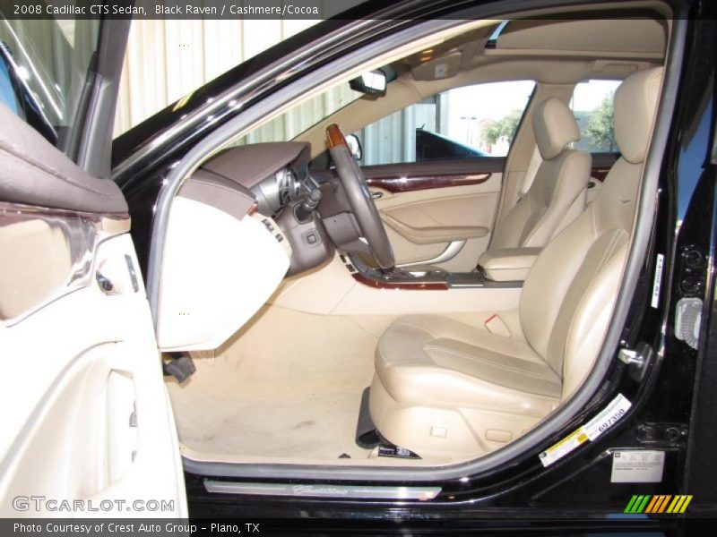 Black Raven / Cashmere/Cocoa 2008 Cadillac CTS Sedan