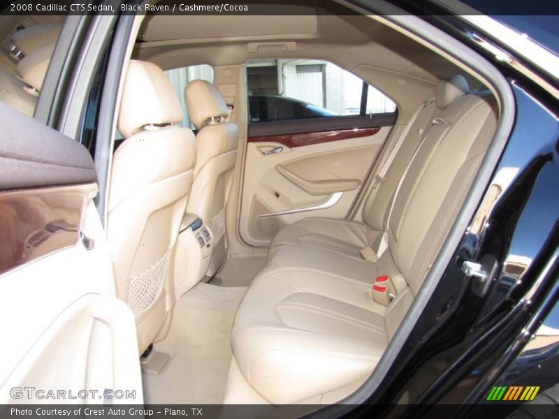 Black Raven / Cashmere/Cocoa 2008 Cadillac CTS Sedan