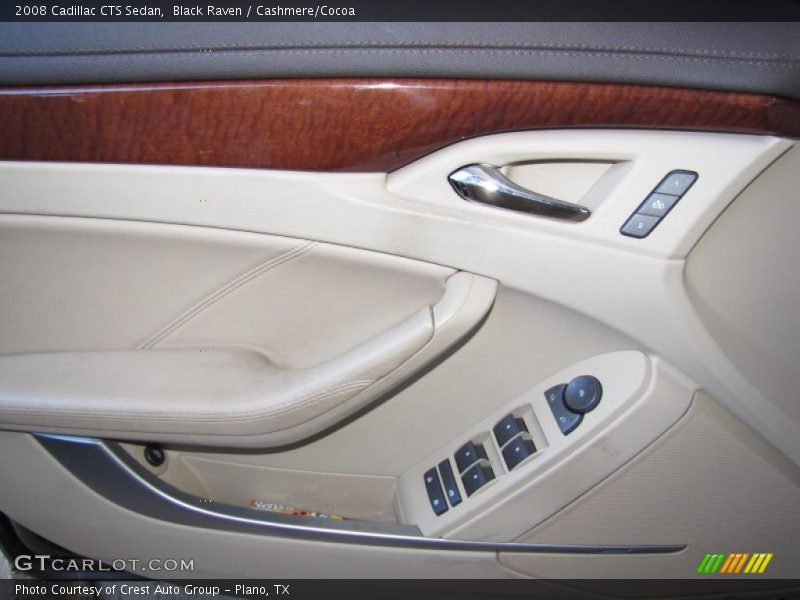 Black Raven / Cashmere/Cocoa 2008 Cadillac CTS Sedan