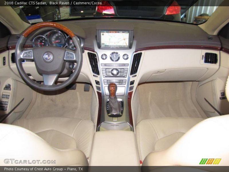 Black Raven / Cashmere/Cocoa 2008 Cadillac CTS Sedan