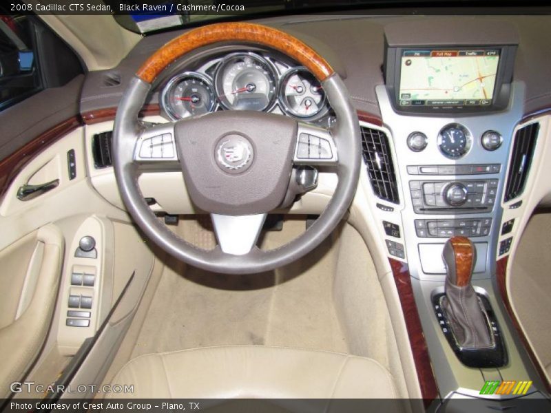 Black Raven / Cashmere/Cocoa 2008 Cadillac CTS Sedan